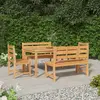 Image de vidaXL Ensemble à manger de jardin 5 pcs - Bois de teck