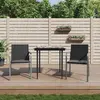 Image de vidaXL Chaises de jardin - Lot de 2 Noir