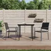 Image de vidaXL Chaises de jardin lot de 2 - Noir