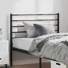 Image de vidaXL Tête de lit de remplacement métal noir 100 cm