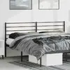 Image de vidaXL Tête de lit de remplacement métal noir 180 cm