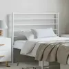 Image de vidaXL Tête de lit de remplacement métal blanc 100 cm