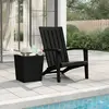 Image de vidaXL Chaise de jardin Adirondack Noir