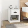 Image de Vidaxl Tables de Chevet Blanc