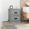Image de vidaXL Tables de chevet 2 pcs - Gris béton