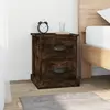 Image de VIDAXL Tables de chevet 2 pièces - Chêne fumé