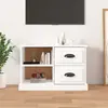 Image de vidaXL Meuble TV MN816170 - Blanc brillant