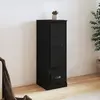 Image de VidaXL Buffet Haut Noir Bois d'Ingénierie