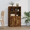 Image de VIDAXL Buffet haut chêne fumé 60x35,5x103,5 cm bois d'ingénierie