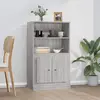 Image de VIDAXL Buffet haut sonoma gris 60x35,5x103,5 cm bois d'ingénierie