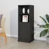 Image de vidaXL Buffet haut - Noir bois d'ingénierie