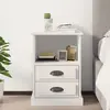 Image de VIDAXL Table de chevet blanc