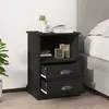 Image de VIDAXL Lot de 2 Tables de chevet 43x36x60 cm - Noir
