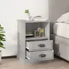 Image de VIDAXL Tables de chevet - Gris béton