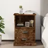 Image de VIDAXL Table de chevet Chêne fumé 43x36x60 cm