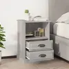 Image de vidaXL Tables de Chevet Sonoma Gris - 43x36x60 cm