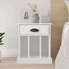 Image de vidaXL Table de chevet - Blanc