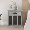 Image de VidaXL Table de chevet Gris béton
