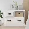 Image de vidaXL Table de chevet - Blanc brillant 60x39x45 cm