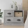 Image de vidaXL Table de chevet gris béton - 60x39x45 cm