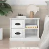 Image de vidaXL Table de chevet - Blanc brillant