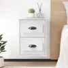 Image de vidaXL Tables de chevet murales - 41,5 x 36 x 53 cm - Blanc