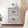 Image de VidaXL Tables de chevet murales - Sonoma gris