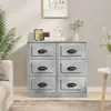 Image de vidaXL Buffet Gris Béton - Bois d'ingénierie