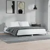 Image de vidaXL Cadre de lit sans matelas blanc 140x200 cm bois d'ingénierie