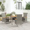 Image de Ensemble à manger vidaXL 5 pcs - Gris