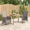 Image de vidaXL 3157546 - Ensemble à manger de jardin 3 pièces