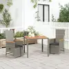 Image de vidaXL Ensemble de jardin (3 pcs) - Coussins gris