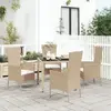 Image de vidaXL Ensemble à manger de jardin 5 pcs - Beige