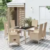 Image de vidaXL Ensemble à manger de jardin avec chaises inclinables