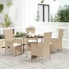 Image de vidaXL Ensemble à manger de jardin - 5 PCS - Beige