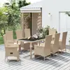 Image de VIDAXL Ensemble à manger de jardin 9 pcs avec coussins beige - Poly rotin