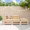 Image de vidaXL Salon de jardin 3 pcs - Bois de pin