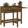Image de vidaXL Jardinière avec Plateau Repliable - Bois de Pin