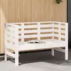 Image de vidaXL Banc de jardin - 111,5 cm, Pin blanc