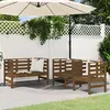 Image de vidaXL Salon de jardin 3 pcs - Marron Miel Bois de Pin Massif