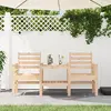 Image de VIDAXL Banc jardin avec table intégrée pin massif
