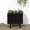Image de vidaXL Jardinière noire 62x50x57 cm bois de pin