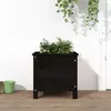 Image de vidaXL Jardinière bois pin massif 40x40x39 cm - Noir