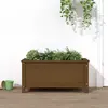 Image de vidaXL Jardinière marron miel - 82,5 cm