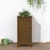 Image de vidaXL Jardinière Marron miel 40x40x78 cm Bois de pin