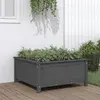 Image de vidaXL Jardinière gris bois massif de pin