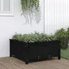 Image de vidaXL Jardinière noir - Bois de pin