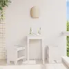 Image de vidaXL Tabourets de jardin - Bois massif de pin