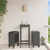 Image de vidaXL Tabourets de bar gris