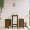 Image de vidaXL Tabourets - Lot de 2, Marron miel